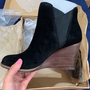 Black Lucky Brand Booties, size 7